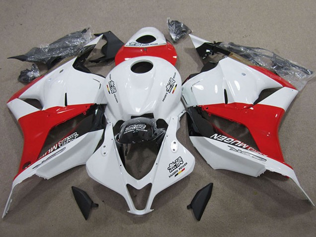 Kits Carenagens Moto Honda CBR600RR 2009-2012 - Branco Vermelho Preto Brilhante