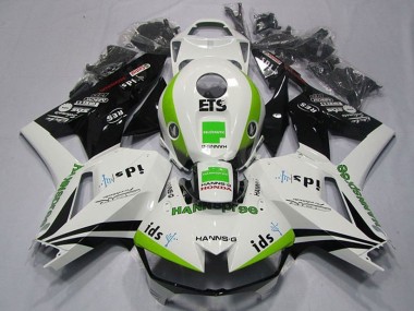 Carenagens Moto Honda CBR600RR 2013-2023 - Branco Verde Preto Brilhante Hannspree ETS