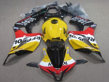 Carenagens Moto Honda CBR1000RR 2004-2005 - Amarelo Branco Vermelho Preto Brilhante Repsol