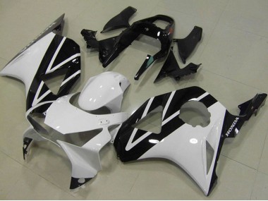 Carenagem Moto Honda CBR900RR 954 2002-2003 - Branco Preto Brilhante