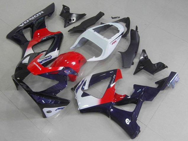 Carenagens Moto Honda CBR900RR 929 2000-2001 - Branco Vermelho Azul Escuro