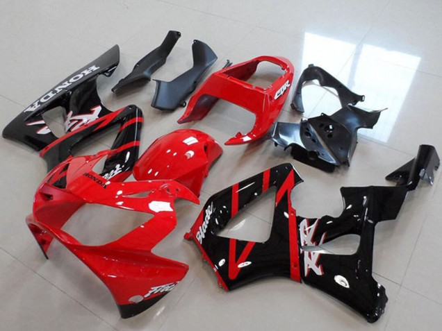 Carenagens Moto Honda CBR900RR 929 2000-2001 - Vermelho Preto Brilhante Listra