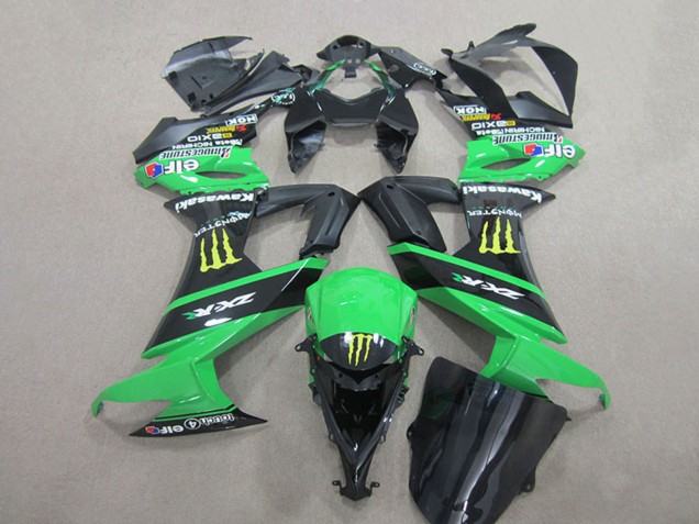 Carenagens Moto Kawasaki ZX10R 2008-2010 - Verde Preto Amarelo Monstro