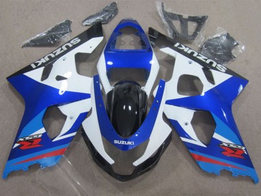 Carenagens Moto Suzuki GSXR 600 2004-2005 - Branco Azul Vermelho