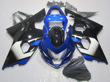 Carenagens Moto Suzuki GSXR 600 2004-2005 - Azul Branco Preto