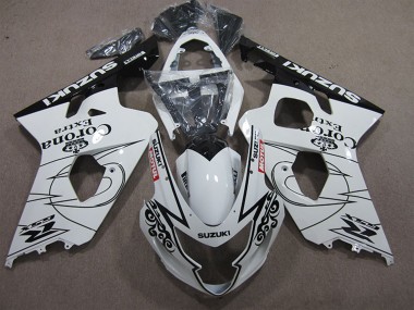 Carenagens Moto Suzuki GSXR 600 2004-2005 - Branco Preto Corona Extra Motul