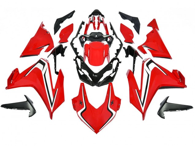 Carenagem Moto Honda CBR500R 2022-2023 - Vermelho Branco Preto