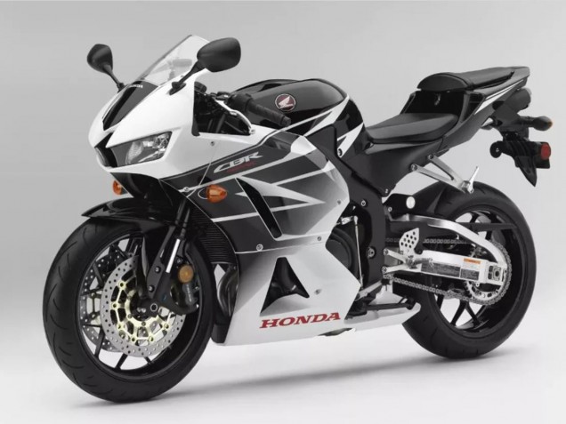 Carenagens Moto Honda CBR600RR 2013-2023 - Branco Preto