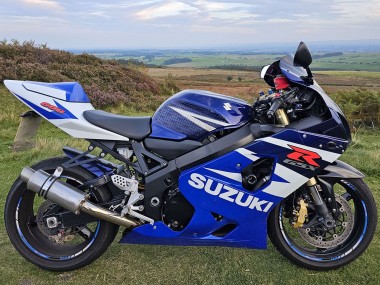 Carenagens Moto Suzuki GSXR 600 2004-2005 - Azul Branco Vermelho