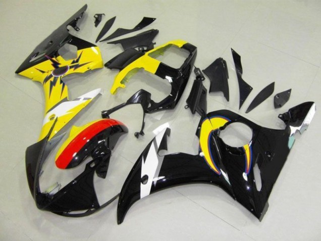 Moon Preto Amarelo Carenagem Moto R6 03-05 Moon Preto Amarelo Carenagem Moto R6 03-05