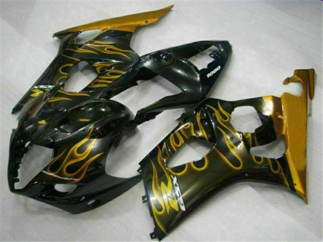 Ouro Preto Carenagem Moto GSXR 1000 K3 03-04 Ouro Preto Carenagem Moto GSXR 1000 K3 03-04