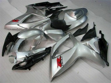 Prata Abs Kit Completos Carenagem Moto GSXR 600 / 750 K6 06-07