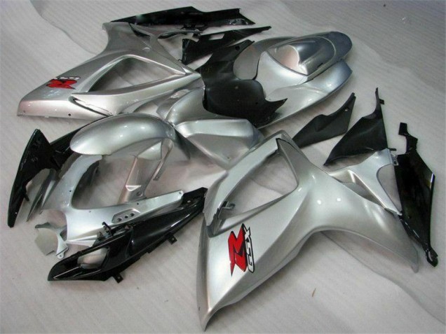 Prata Abs Kit Completos Carenagem Moto GSXR 600 / 750 K6 06-07