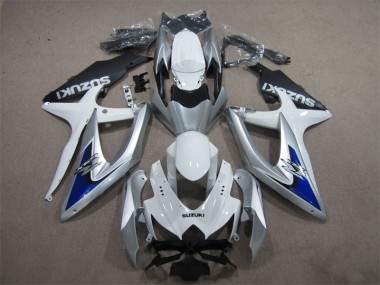 Prata Azul Branco Carenagem Moto GSXR 600 K8 08-10