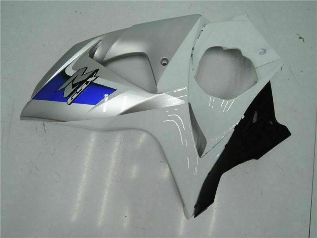 Prata Branco Carenagem Moto GSXR 1000 K9 09-16 Prata Branco Carenagem Moto GSXR 1000 K9 09-16