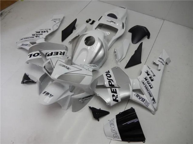 Prata Branco Preto Repsol Carenagem Moto CBR 600RR 05-06