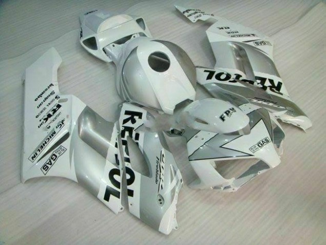 Prata Branco Repsol Abs Kit Completos Carenagem Moto CBR 1000RR 04-05
