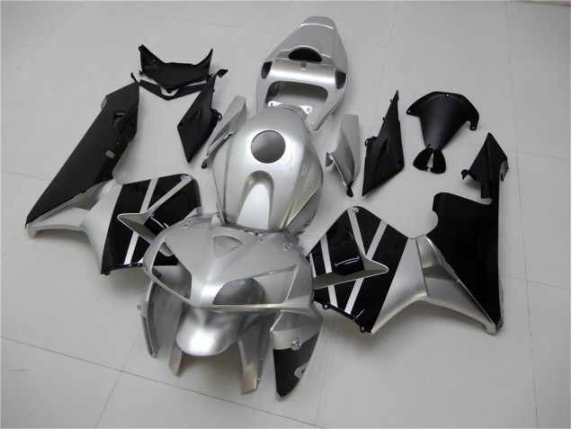 Prata Preto Carenagem Moto CBR 600RR 05-06