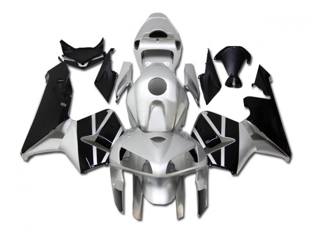 Prata Preto Carenagem Moto CBR 600RR 05-06