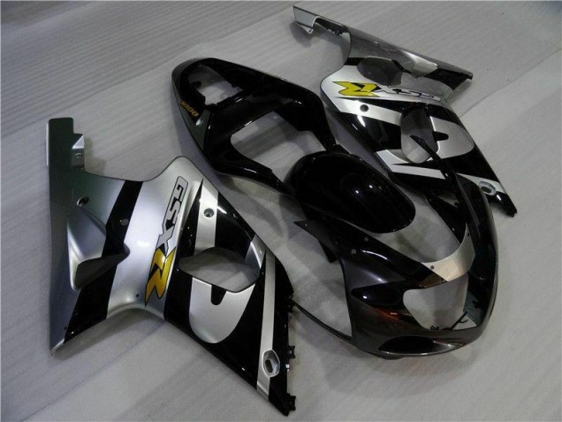 Prata Preto Carenagem Moto GSXR 1000 K1 00-02 Prata Preto Carenagem Moto GSXR 1000 K1 00-02