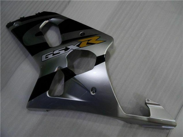 Prata Preto Carenagem Moto GSXR 1000 K1 00-02 Prata Preto Carenagem Moto GSXR 1000 K1 00-02