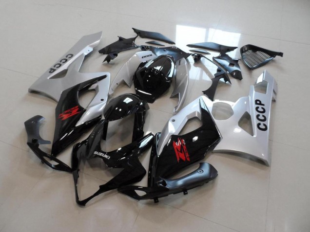 Prata Preto Carenagem Moto GSXR 1000 K5 05-06