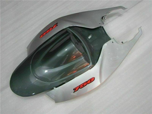 Prata Preto Carenagem Moto GSXR 600 / 750 K6 06-07 Prata Preto Carenagem Moto GSXR 600 / 750 K6 06-07