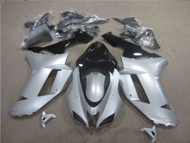 Prata Preto Carenagem Moto ZX6R 07-08