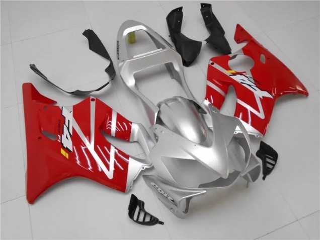 Prata Vermelho Carenagem Moto CBR 600 F4i 01-03 Prata Vermelho Carenagem Moto CBR 600 F4i 01-03