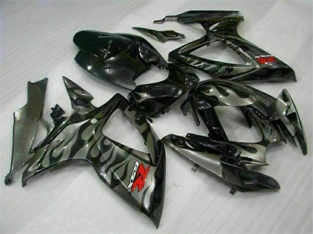 Preto Abs Carenagem Moto GSXR 600 / 750 K6 06-07