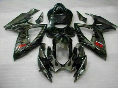 Preto Abs Carenagem Moto GSXR 600 / 750 K6 06-07