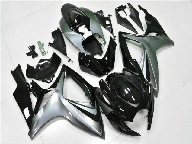 Preto Abs Kit Completos Carenagem Moto GSXR 600 / 750 K6 06-07