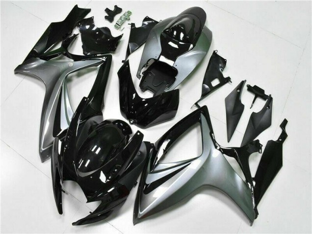 Preto Abs Kit Completos Carenagem Moto GSXR 600 / 750 K6 06-07
