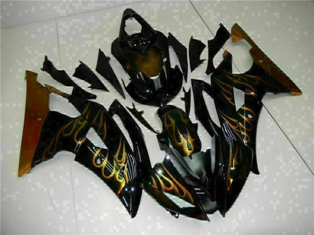 Preto Abs Kits Completos Carenagem Moto R6 08-16