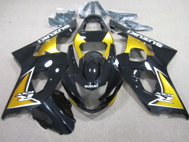 Preto Amarelo Carenagem Moto GSXR 600 K4 04-05 Preto Amarelo Carenagem Moto GSXR 600 K4 04-05