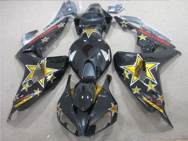 Preto Amarelo ENERGY Drink Carenagem Moto CBR 1000RR 06-07