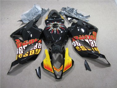 Preto Amarelo Kit Carenagem Moto CBR 600RR 09-12