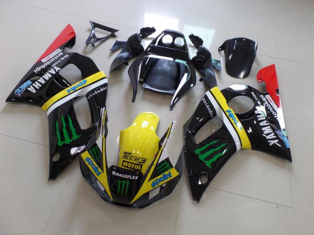 Preto Amarelo Monster Carenagem Moto R6 98-02 Preto Amarelo Monster Carenagem Moto R6 98-02
