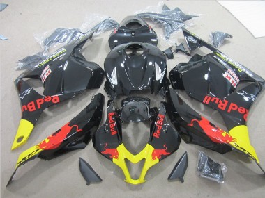 Preto Amarelo Red Bull Carenagem Moto CBR 600RR 09-12