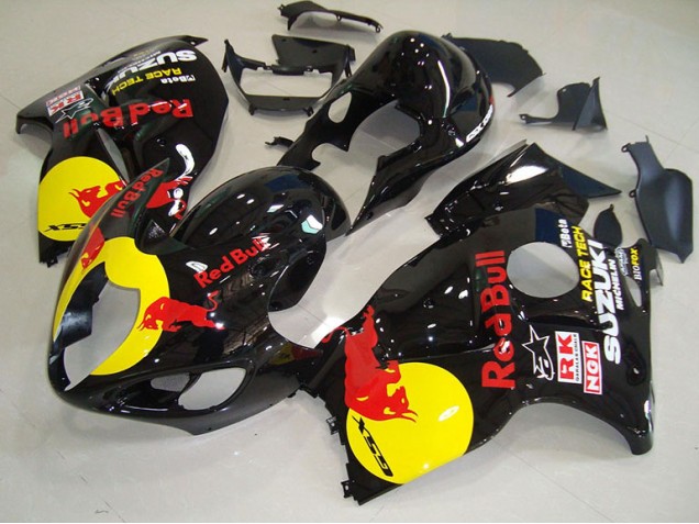 Preto Amarelo Red Bull Carenagem Moto GSXR 1300 Hayabusa 96-07