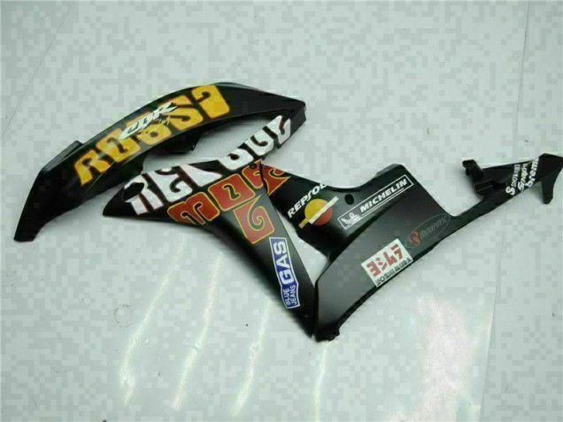 Preto Amarelo Repsol 46 Carenagem Moto CBR 600RR 07-08 Preto Amarelo Repsol 46 Carenagem Moto CBR 600RR 07-08