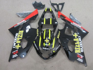 Preto Amarelo Rizla Abs Moto Plásticos GSXR 600 K4 04-05