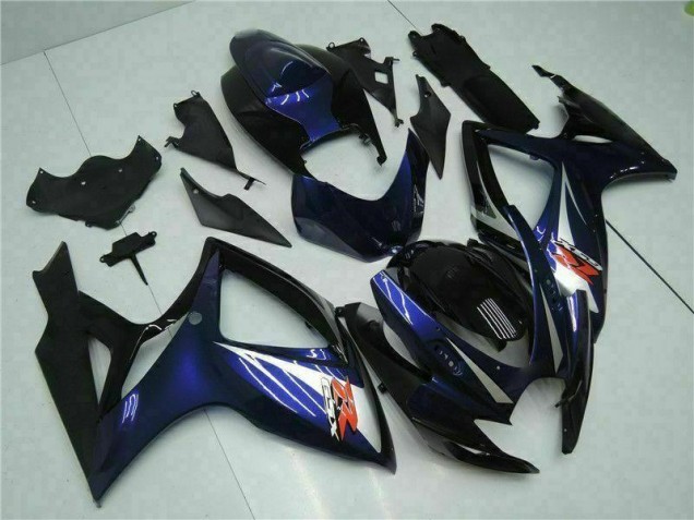 Preto Azul Abs Kits Carenagem Moto GSXR 600 / 750 K6 06-07