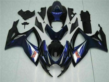 Preto Azul Abs Kits Carenagem Moto GSXR 600 / 750 K6 06-07