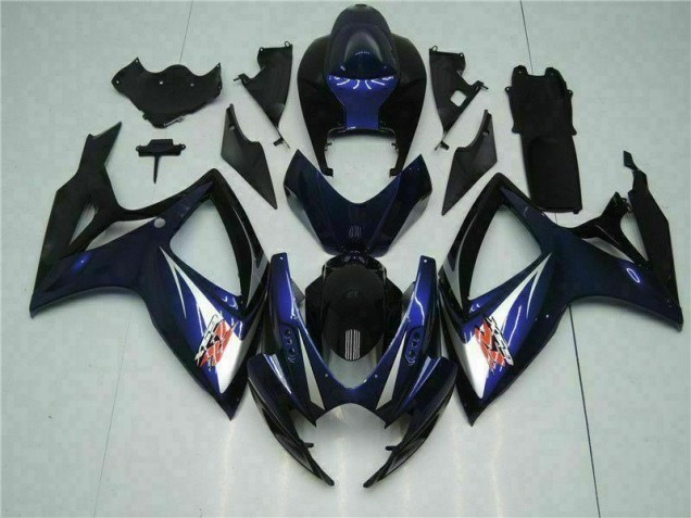 Preto Azul Abs Kits Carenagem Moto GSXR 600 / 750 K6 06-07