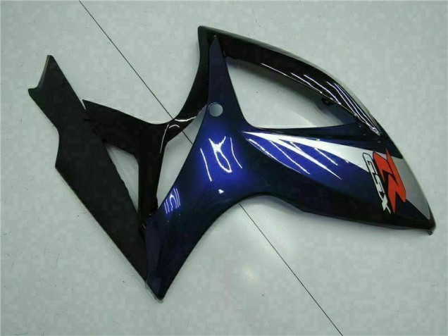 Preto Azul Abs Kits Completos Carenagem Moto GSXR 600 / 750 K6 06-07