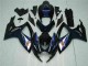 Preto Azul Abs Kits Completos Carenagem Moto GSXR 600 / 750 K6 06-07