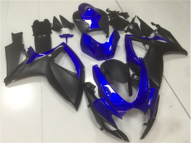 Preto Azul Abs Motocicleta Plásticos GSXR 600 / 750 K6 06-07