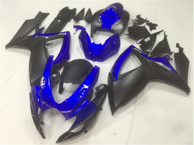 Preto Azul Abs Motocicleta Plásticos GSXR 600 / 750 K6 06-07