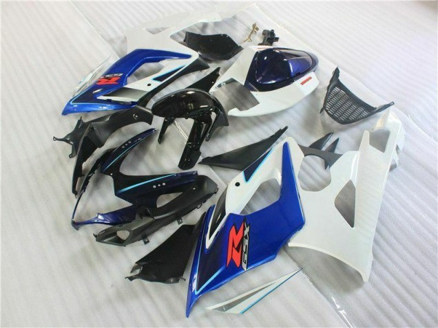 Preto Azul Branco Carenagem Moto GSXR 1000 K5 05-06 Preto Azul Branco Carenagem Moto GSXR 1000 K5 05-06